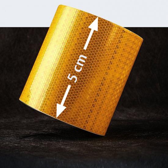 5cm 1/5/8/10/20m Reflective Tapes Reflectors Warning Tape Night Safety Sticker White Red Orange Green For Bicycle CarPinstriping Tape 3