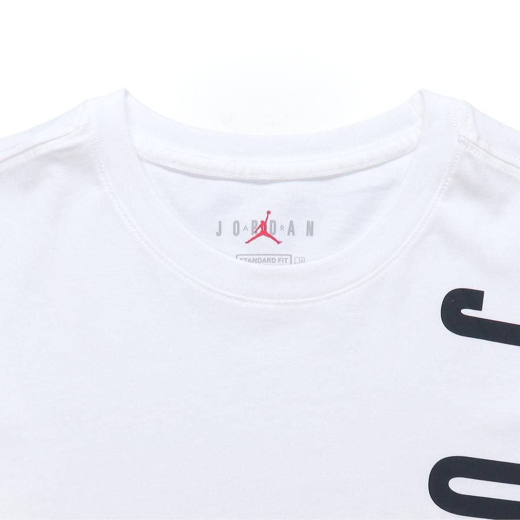 Jordan T Shirts Men's White Crew Neck Moderate Straight Fit CW0393-100