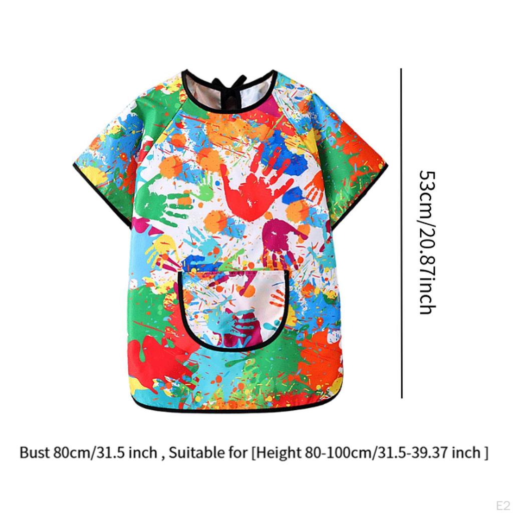 Художественный халат для детей, детский игровой фартук, мягкие практичные нагрудники для кормления детей, живопись