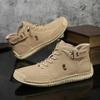 Модные мужские ботинки из натуральной кожи ручной работы, дышащие ботильоны, повседневная кожаная обувь для мужчин, кроссовки мужские для улицы, ботильоны, лоферы