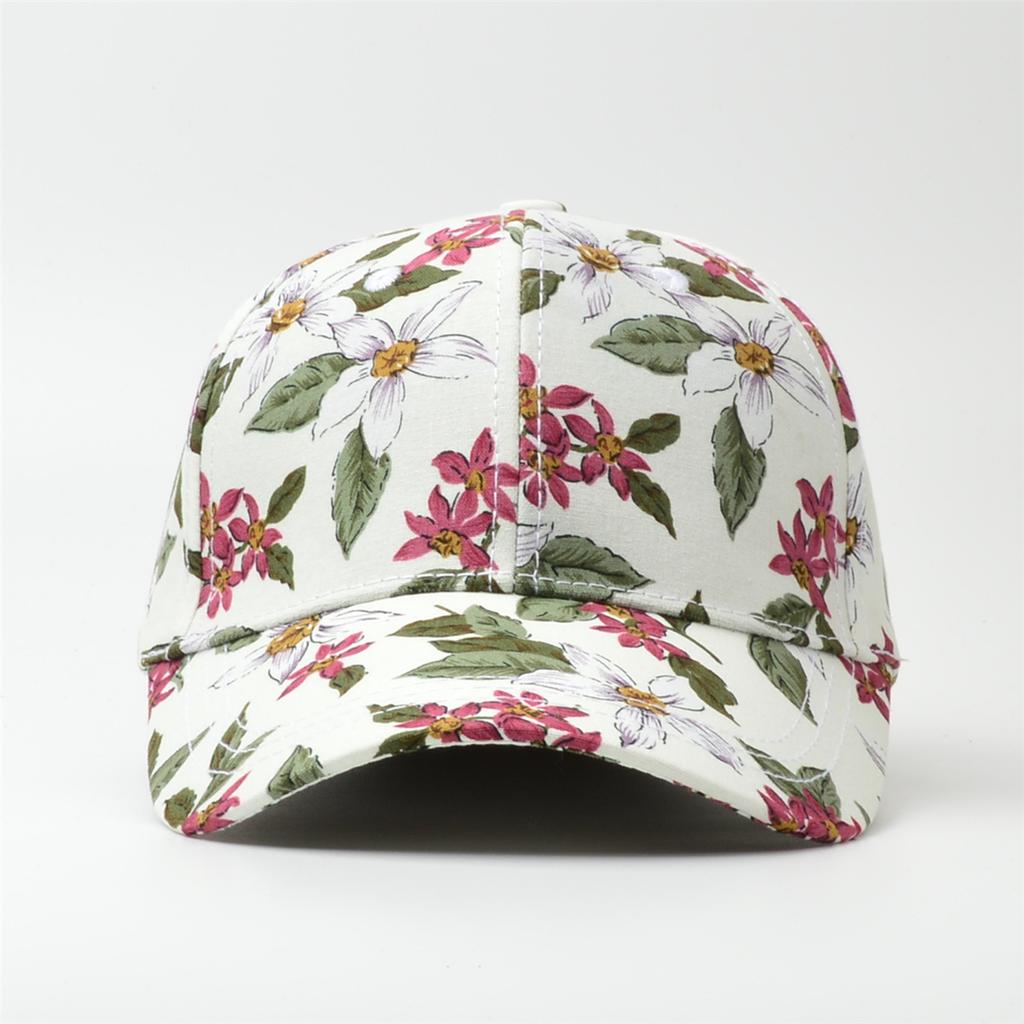 Northwood Women's Summer Sunscreen Flower Baseball Cap Print Hat Hard Top Baseball Cap for Women