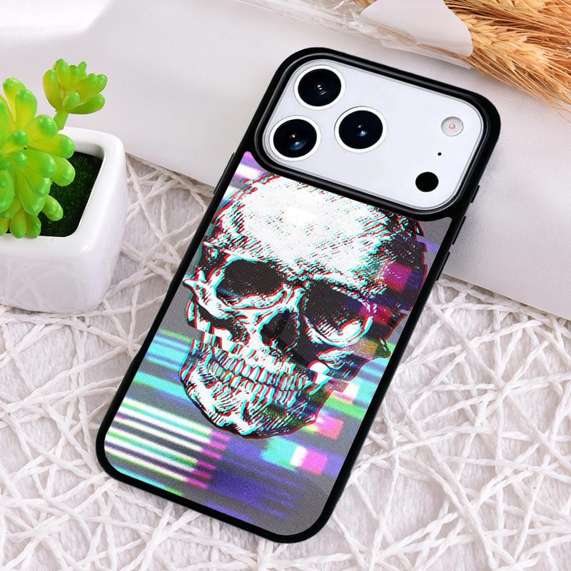Винтажный Чехол для Телефона с Черепами Ударопрочный для iPhone 17 Air 16e 15 11 12 14 13 Pro Max Чехол Coque