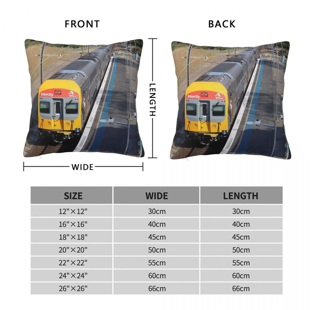 Nsw Trainlink Intercity Booragul Square Pillowcase Polyester Linen Velvet Creative Zip Decor Pillow Case Car Cushion Cover