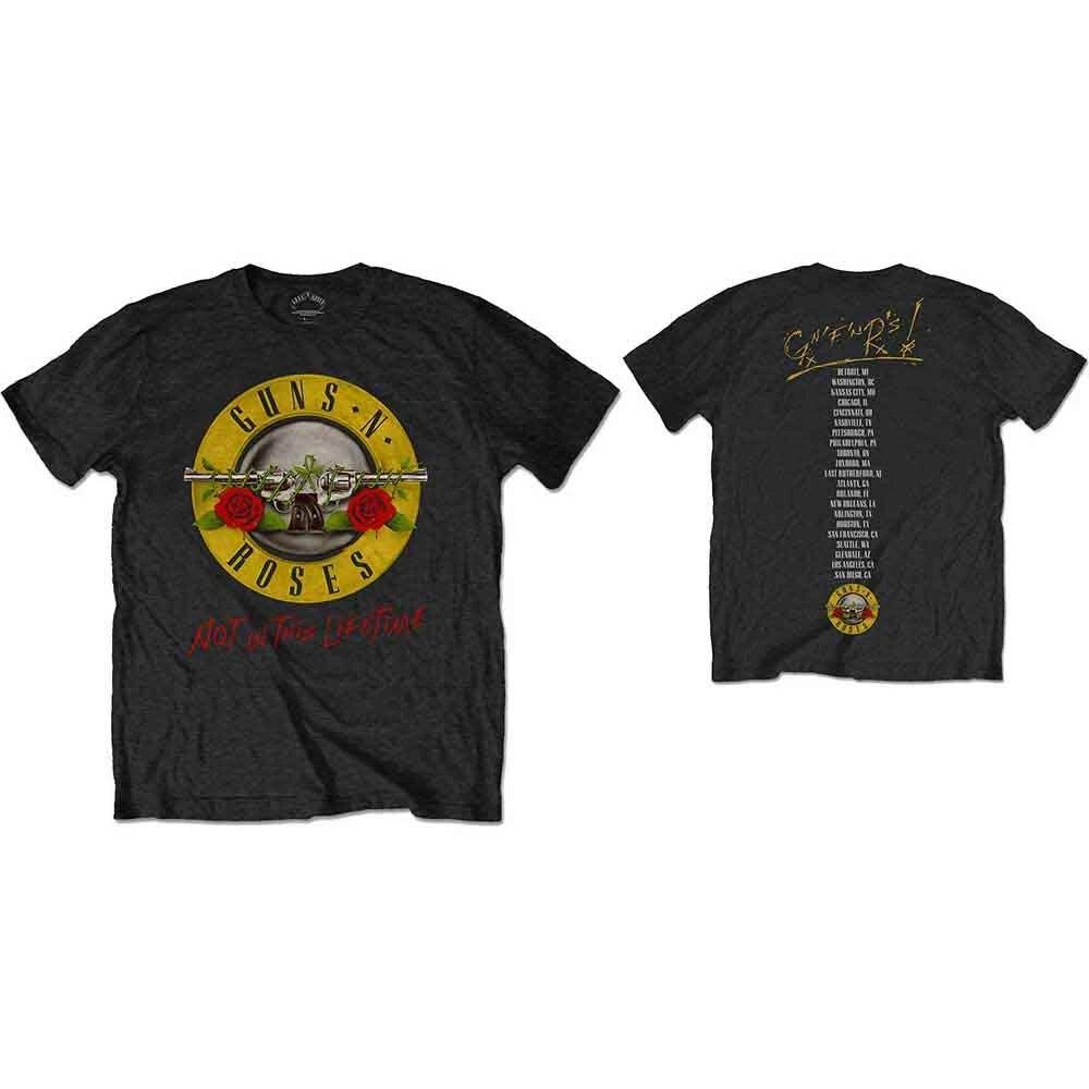Guns N' Roses Not in this Lifetime Tour T-Shirt Black New