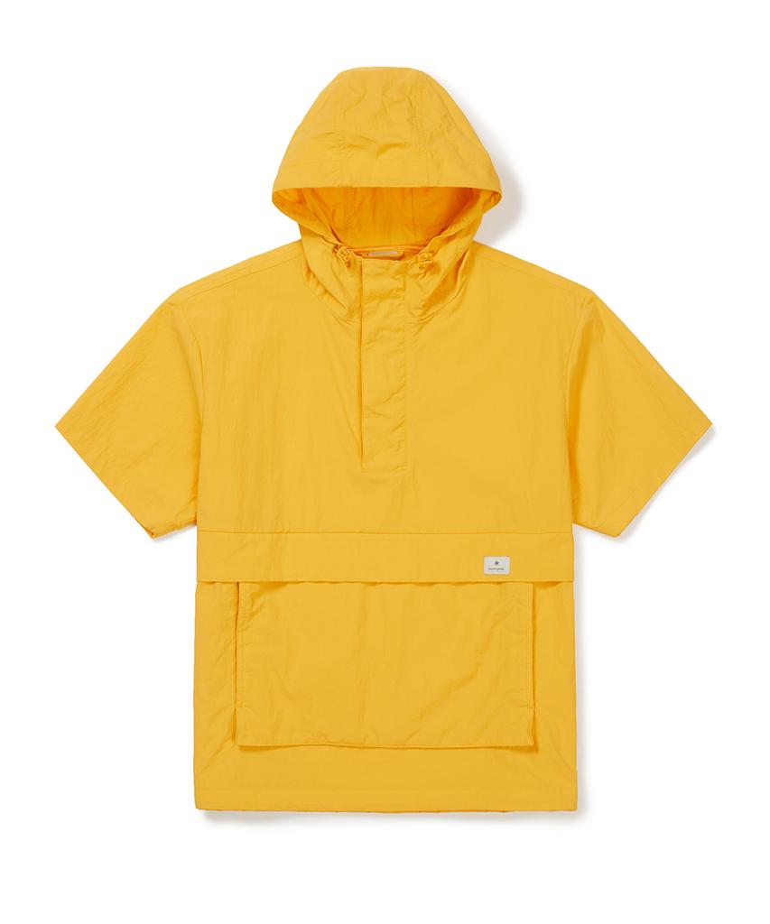 Snowpeak Apparel Таслан Тканый Яркий Короткий Рукав Анорак Королевский Желтый (S24Mmlan56)