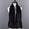 Winter Natural Mink Fur Scarf For Women Long Style Lady Genuine Fur Neckerchief Handmade Knitted Really Mink Fur Scarves