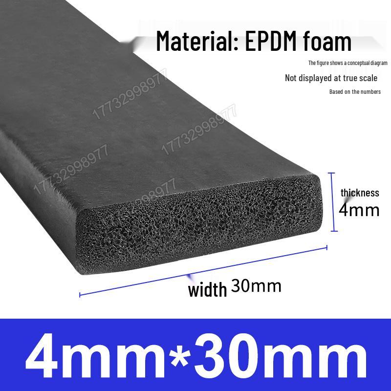 Черная EPDM Пористая Резиновая Полоса для Герметизации Морского, Механического, Электрического Шкафа и Коробки