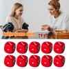 10Pcs 25MM Love Heart Acrylic Dice Rounded Corner Six-Sided Large Dice Game