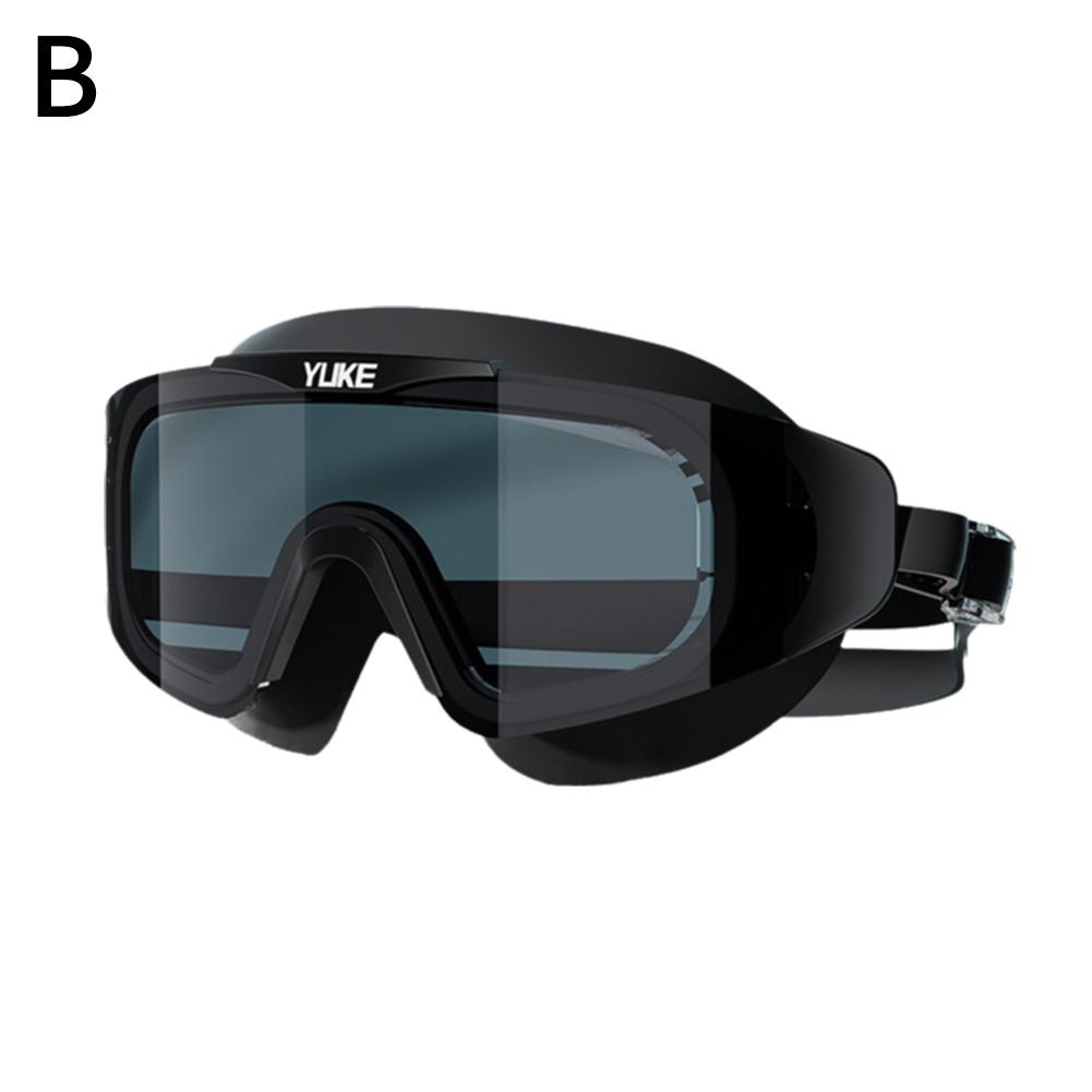 Очки для плавания профессиональные силиконовые водонепроницаемые HD с градиентными линзами и защитой от запотевания, взрослые