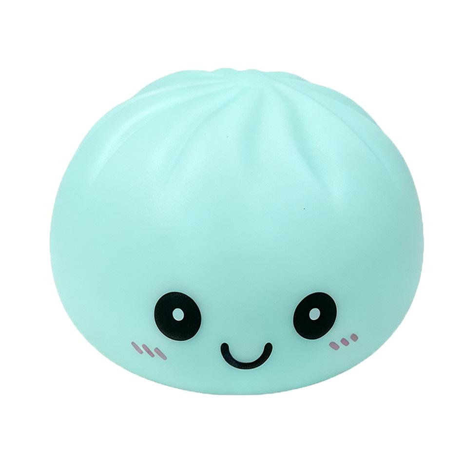 Luminous Steamed Bun Squishy Toy, Cute Glow In The Dark Bun Squeeze Fidget Toy, Soft Slow Rebound Stress Relief Sensory Toy