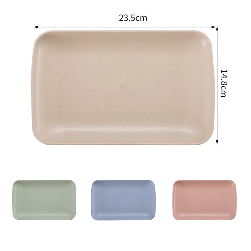 Тарелка из пшеничной соломы Nordic: Универсально подходит для фруктов, овощей, пельменей и салатов. Идеально подходит для использования дома и в гостинице. Прочный и экологичный.