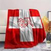 Switzerland national football Printed Flannel Blanket, soft throw for bedroom sofa, washable,soccer fan merchandise, great gift.