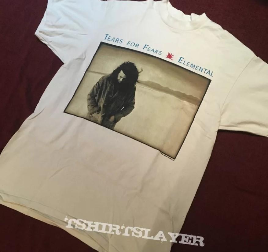 Remake Tears for fears elemental tour 93 t-shirt double sided shirt gift for f