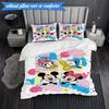 Mouse Couple 3pcs K-pop music group Bedding set,Ideal for Bedroom, Dormitory,Including Duvet Cover And 2pcs Pillowcases,Fan gifts