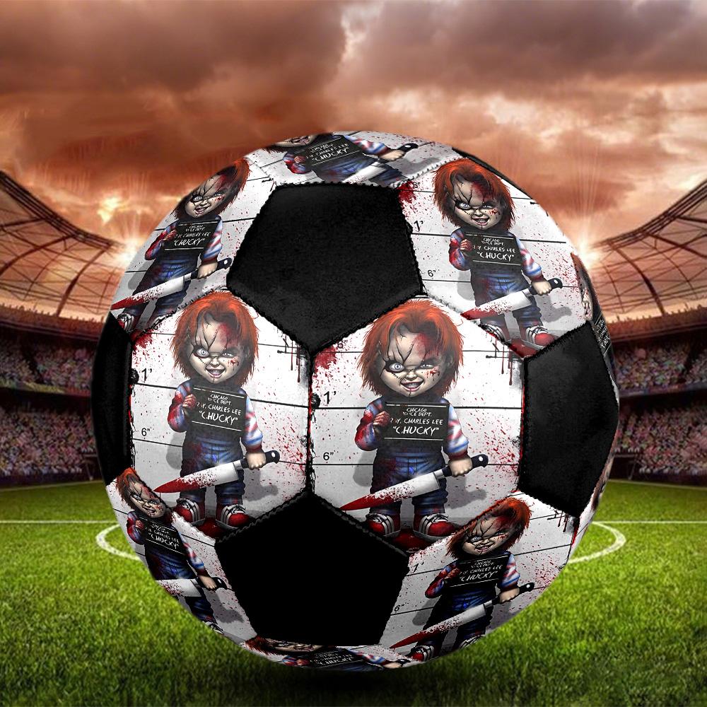 Chucky Indoor Soccer Ball Colorful All Ages Size 5 Machine Stitched PVC Competition Ready Durable High-Bounce