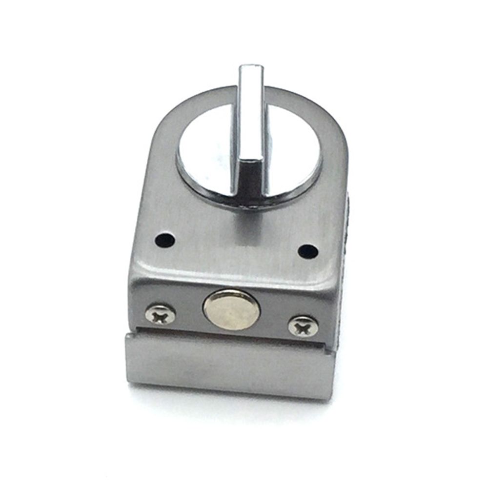 Toilet Shop Keyless Anti-Theft Single Bolt Gate Floor Latch Glass Door Lock Knob Sliding