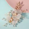 Pearl Bridal Hair Clip Silk Flower Wedding Headdress Fairy Bride Hairpin  Bride Accessories