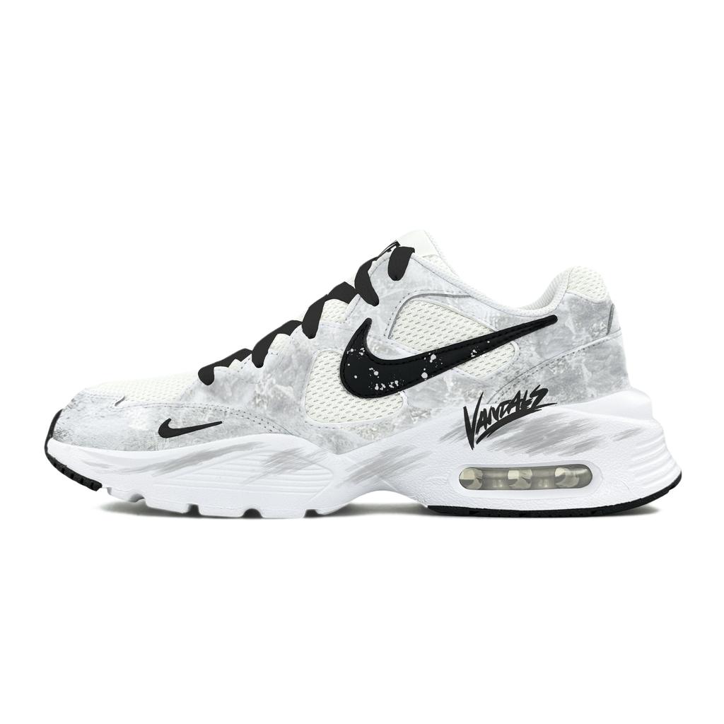 Nike Air Max Fusion Synthetic Leather, Leather Low top Running Shoes Men's Gray CJ1670-102(Team1556BOX)
