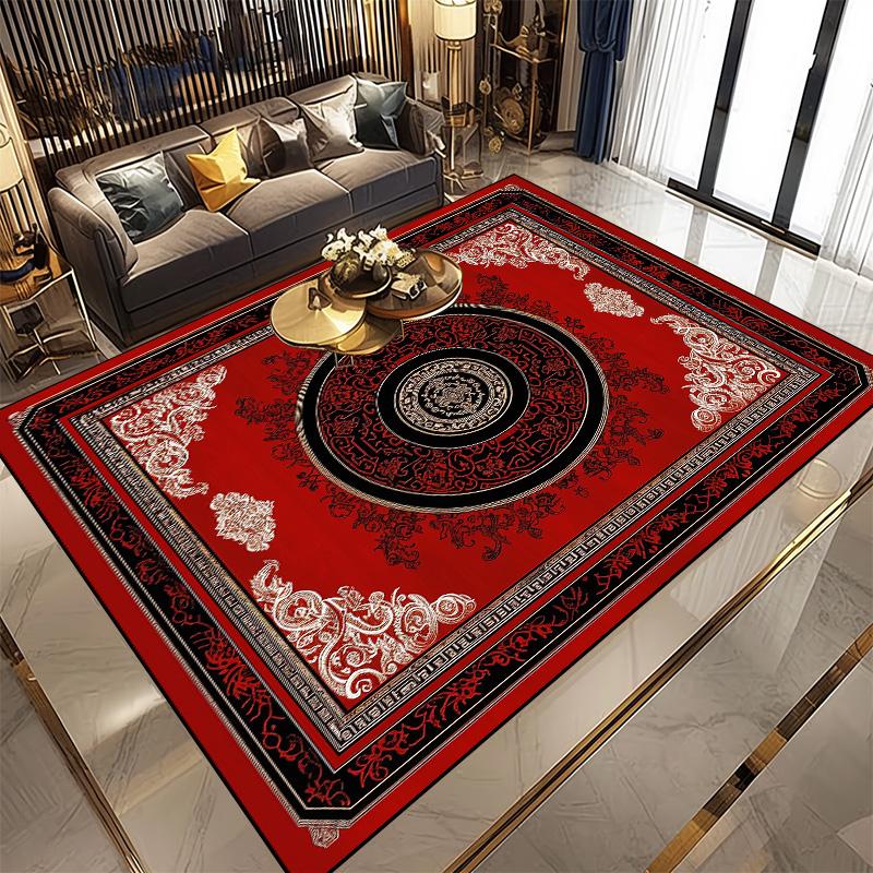 Ретро Персидский Ковер для Гостиной Домашнее Украшение Классические Противоскользящие Ковры Большого Размера Комнатный Ковер Моющийся Дверной Коврик для Ванной