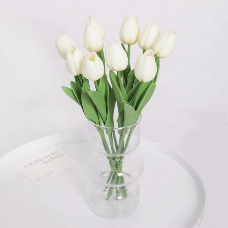 Свадебное украшение комнаты, искусственные цветы, искусственное растение, букет тюльпанов, используется для празднования Хэллоуина, Рождества, Дня благодарения.