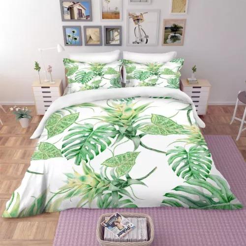 Comforter Palm Leaves Bed Decoration First Choice Gift Suitable For Children Kids And Adults Soft Warm And Breathable