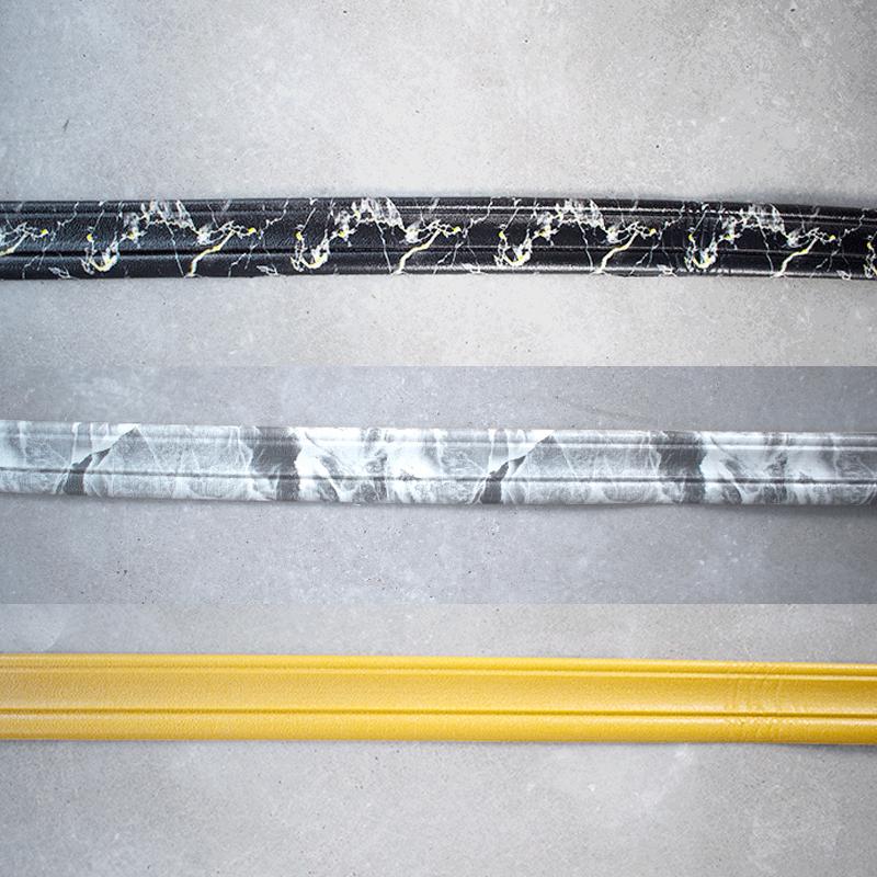 2.35M Водонепроницаемый плинтус Обои Наклейка на стену 3D Мраморная линия талии Граница Самоклеящаяся