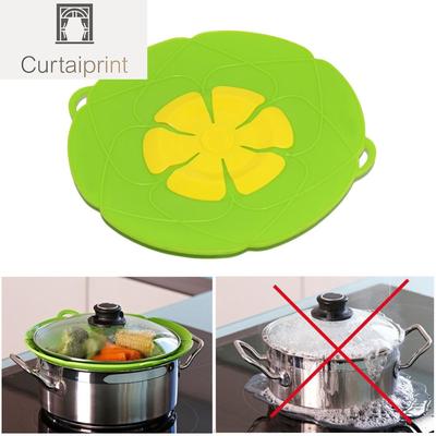 Крышка пробки для разлива Силиконовая крышка для защиты от кипения предотвращает появление кастрюли Кухонный инструмент