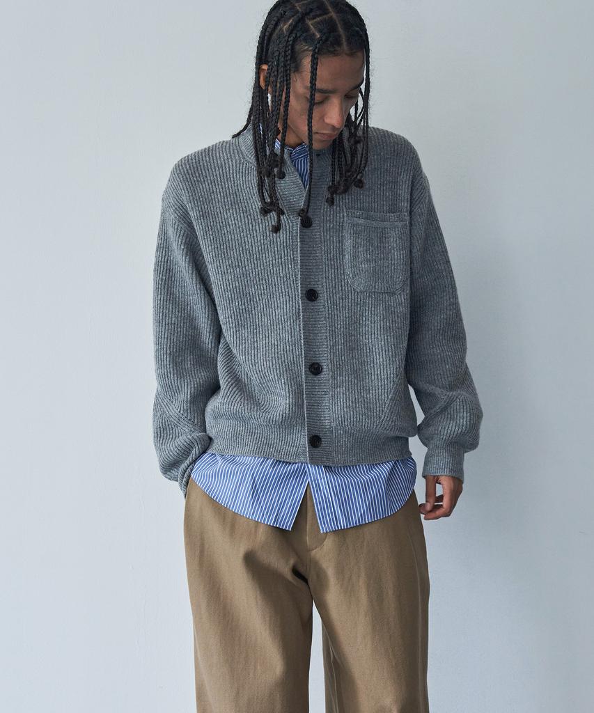 Pelote One-Pocket Cardigan (Grey)