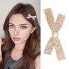 Girl Decorative Hairpin, Imitation Pearl Rhinestones Bow Shape Hair Clip, No Damage Side Bang Hair Pin, Versatile Style Hair Accessories