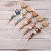 Wood Pacifier Holder Clips Bear Baby Teether Toys Straps Cute Baby Pacifier Chain  Baby