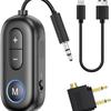 Bluetooth 5.3 Передатчик Приемник 2 в 1 Двойное Сопряжение Беспроводной Aux Bluetooth Адаптер Совместим с 2 AirPods и Беспроводными Наушниками для ТВ