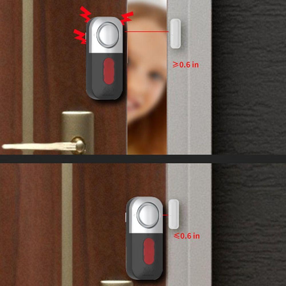 High Decibel Detector Burglar Alarm Magnetic Sensor High Decibel Alarm Windows