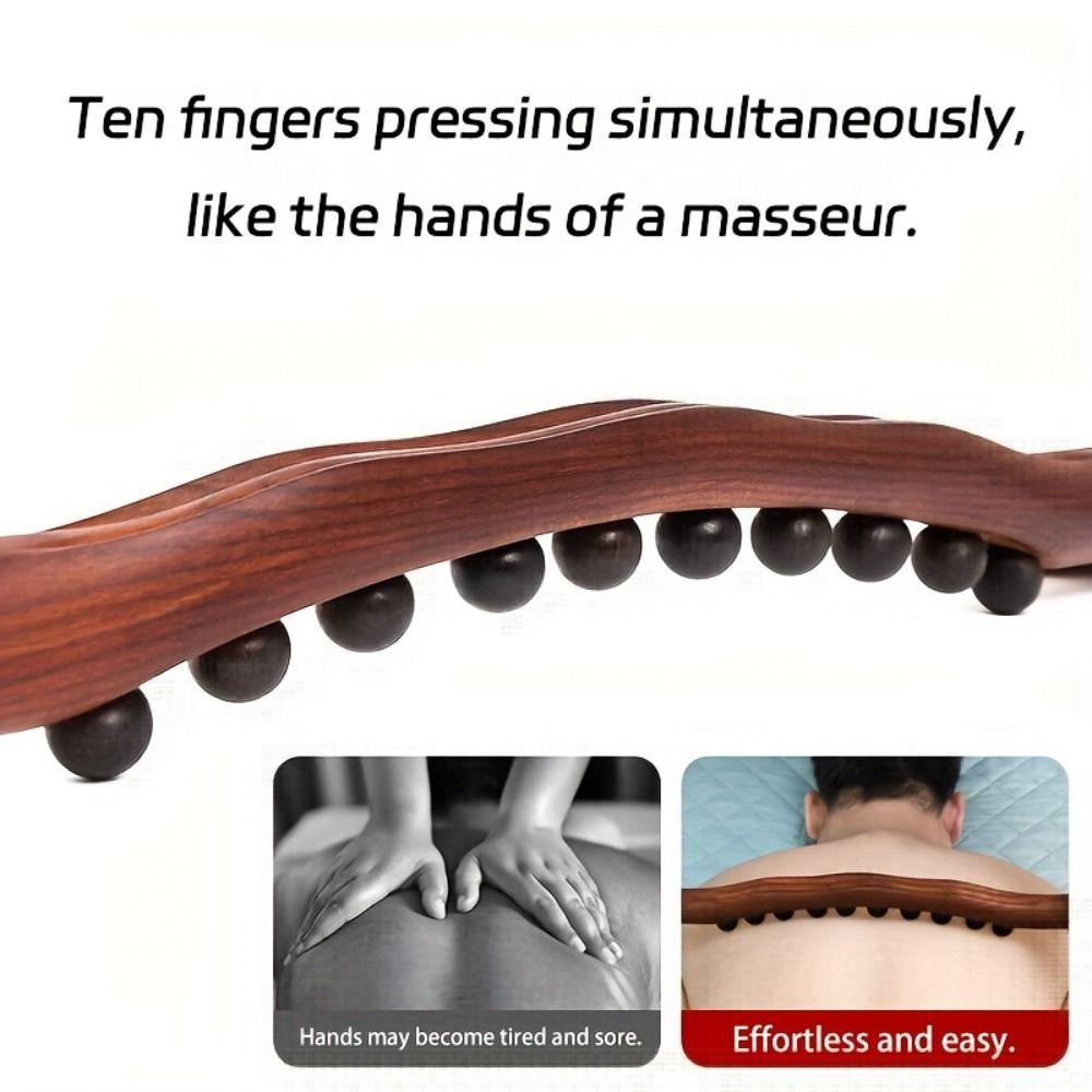 Палочка для массажа Гуа Ша для формирования тела, Акупрессурная точка, Деревянный массажер для тела, Меридианная палочка, Шея