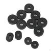 2 Black Universal Rubber Grommets Washers Fit 5 Motorcycle Motorbike