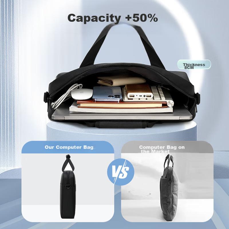 VICTORIATOURIST Handheld Laptop Bag, For 15.6/16 Inches, Large Capacity, Travel And Work, Black