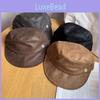 English Solid Color Style Equine Hat Suede Autumn Winter Sun Protection Fashion