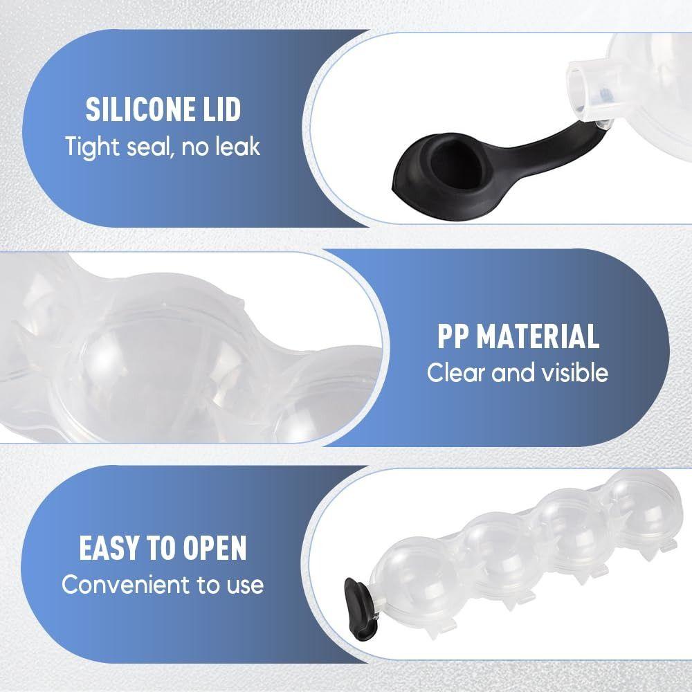 Clear Ice Cube Mold Round Ice Cube Maker Summer Ice Box  for Bar Party