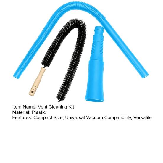 Набор для чистки вентиляционного отверстия сушилки с гибкой щеткой для ворса из капока, насадкой-пылесосом для воздуховодов, пылесосом, инструментом для чистки с длинным охватом