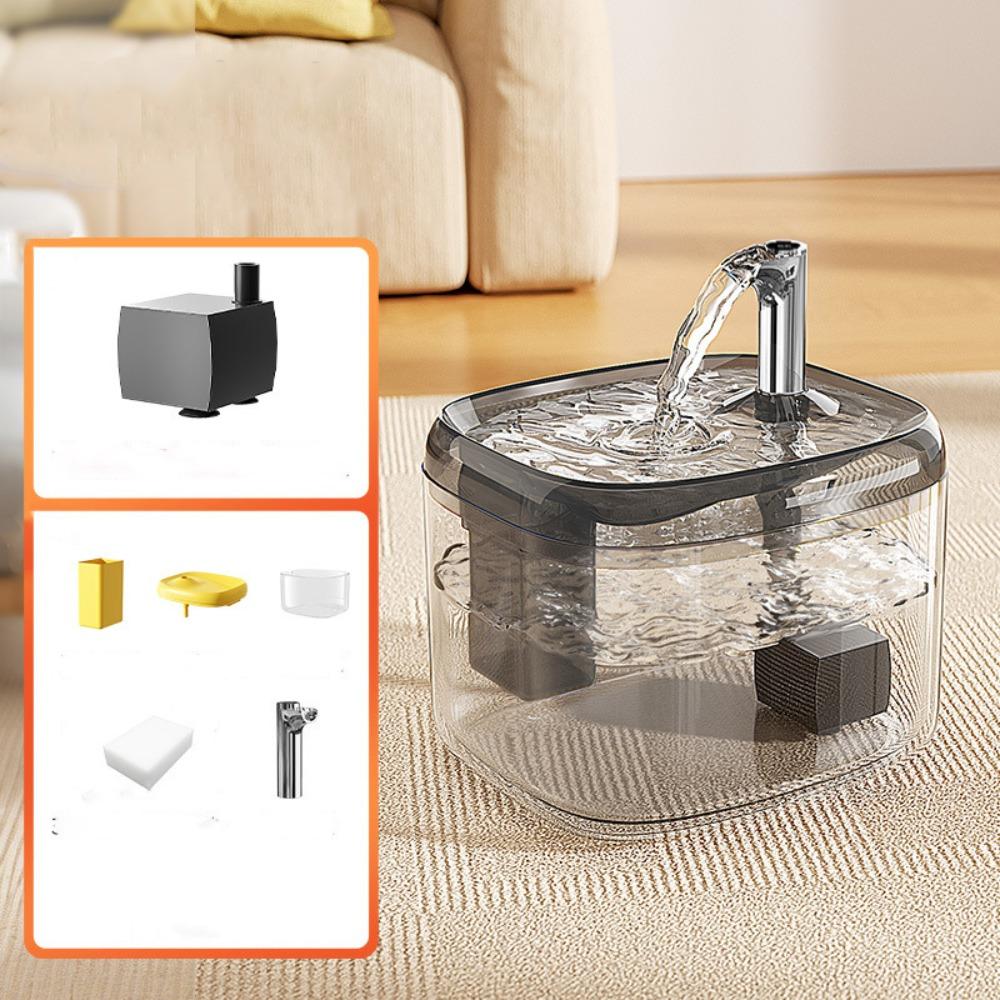 1.5L Automatic Water Dispenser Large Capacity Pet Water Feeder Dog Drinking Fountain Household