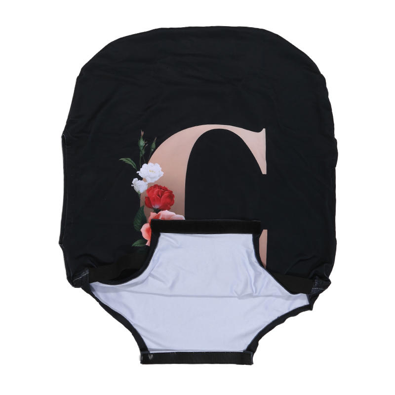 1 шт. Чехол для багажа с цветочным принтом и алфавитом, утолщенный, складной, защитный чехол для чемодана (19''-28''), Дорожные принадлежности, моющийся чехол для чемодана на колесиках, защитный чехол