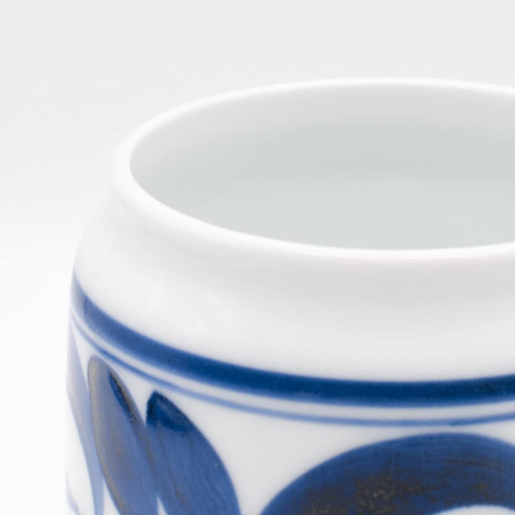 Nishikai Toki Hasami Ware Storage Container Majolica Pattern 73450 (Preservation Pottery) (Large)