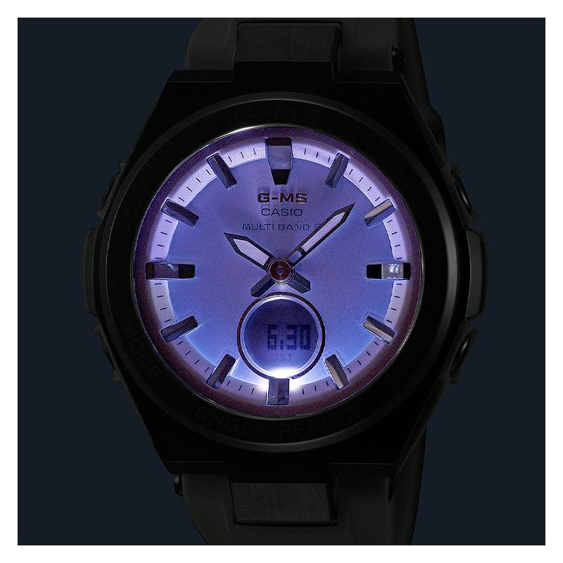Casio BABY-G series fully automatic calendar battery power display waterproof quartz movement Japanese and Korean watch women's watch MSG-W200-7A2JF