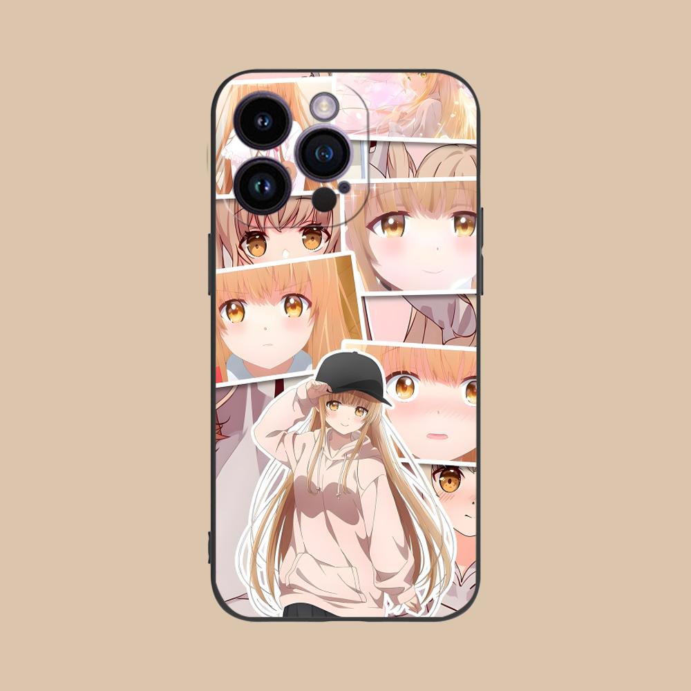 Ангел Махиру Шина Аниме Чехол для телефона для iPhone 16 15 14 13 12 11 X XR XS 8 7 Pro Max Plus Mini Цветной Роскошный Смартфон Красивый