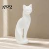 Прочное украшение для кошек 3D-печатная скульптура котенка Минималистичное украшение Матовый геометрический дизайн