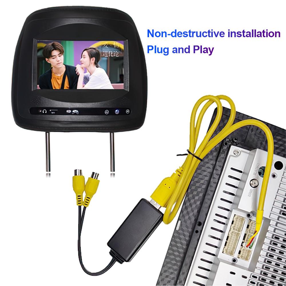 Интерфейс USB к RCA HDMI видеовыход адаптер подключение монитора в подголовнике для автомобильного радио Android системный плеер 2 DIN стерео головное устройство