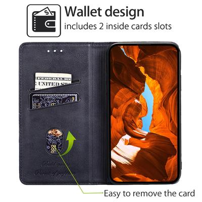 Для чехла Infinix Note 40 Чехол из ПУ кожи с текстурой коровьей кожи Магнитная абсорбция