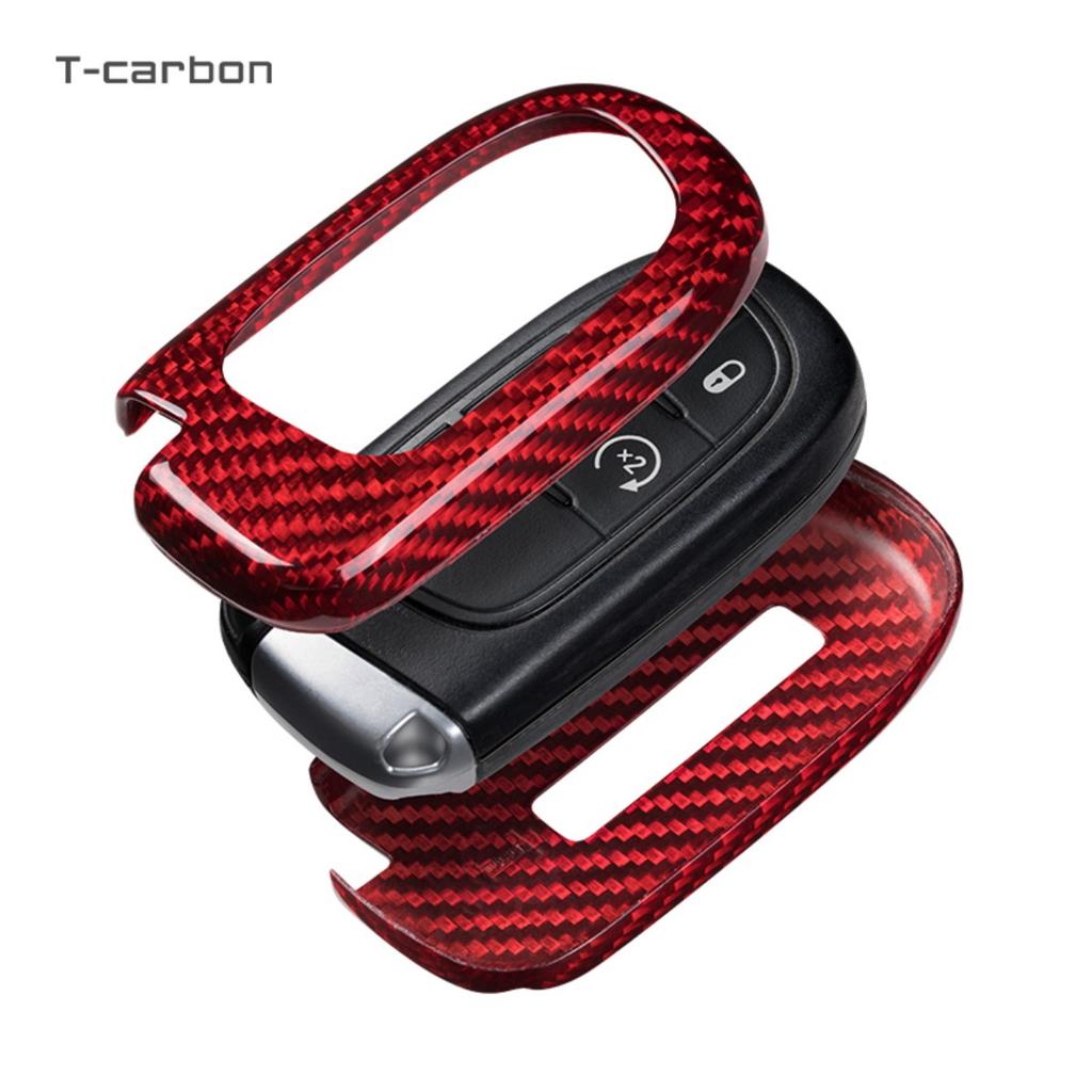 Чехол-оболочка из углеродного волокна T-Carbon для корпуса автомобильного ключа Jeep Grand Cherokee Gladiator, Аксессуары для интерьера автомобиля