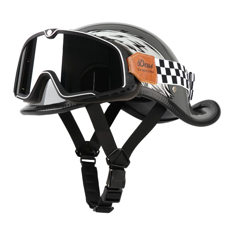 VGV Полушлем мотоциклетный шлем Электромобиль велосипед Езда Локомотив для Круизера Ретро Четыре сезона Унисекс подросток ребенок