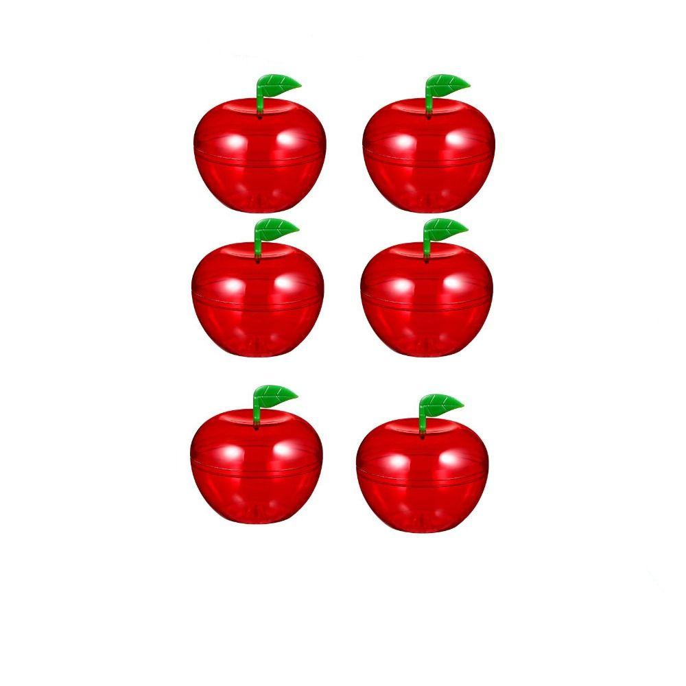 6 Pcs Red Chocolate Candy Box Small Plastic -shape Boxes Holiday Candy Boxes Christmas Decoration