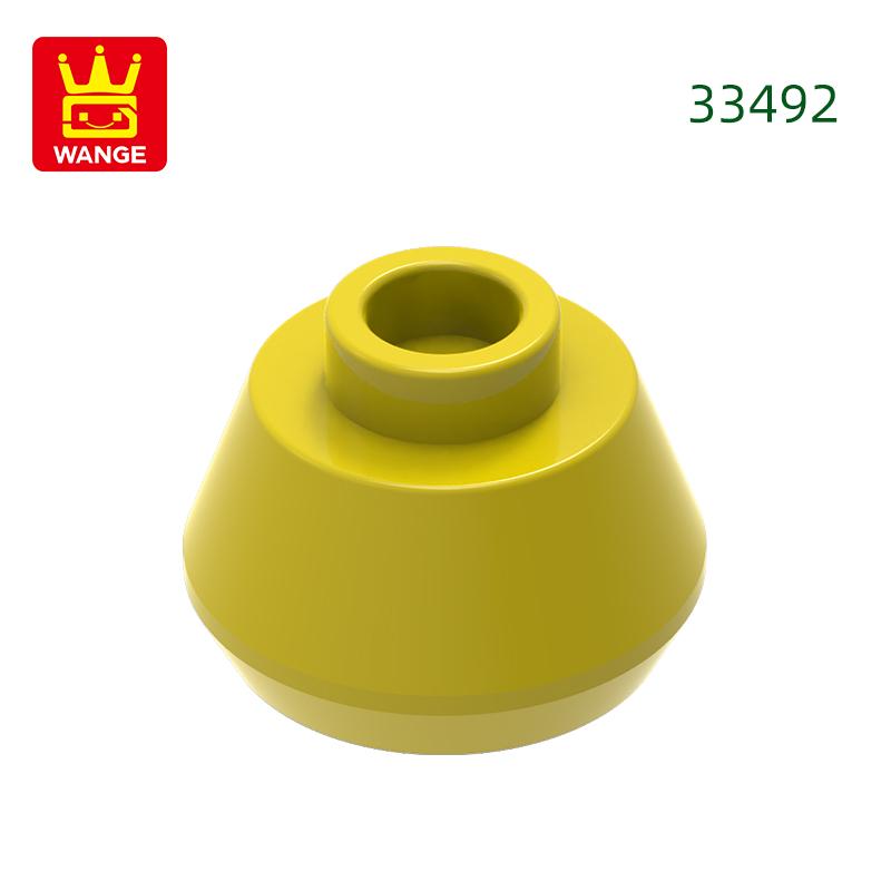 Нетоксичный 308 шт./лот 33492 Конус 1 1/2 X 1 1/2 X 2/3 Блок Moc Цветные Аксессуары Совместимые с Кирпичами DIY Детская Игрушка Детали Сборки